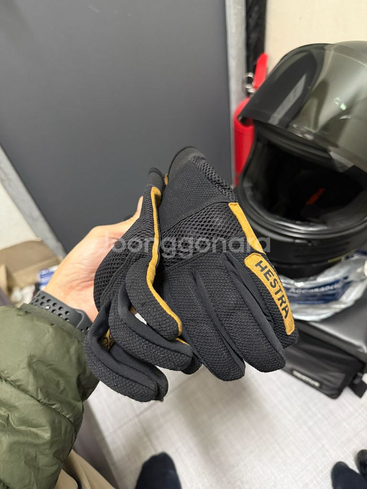 헤스트라 라이딩, 오토바이 장갑 올바이커 블랙--4