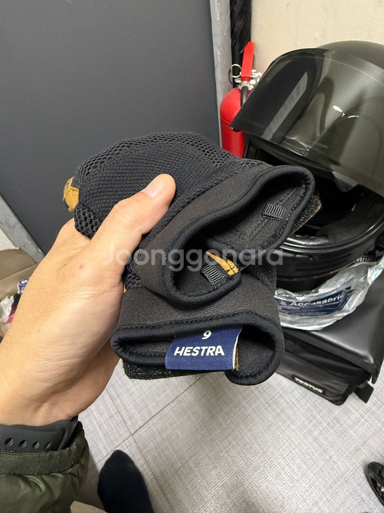 헤스트라 라이딩, 오토바이 장갑 올바이커 블랙--3