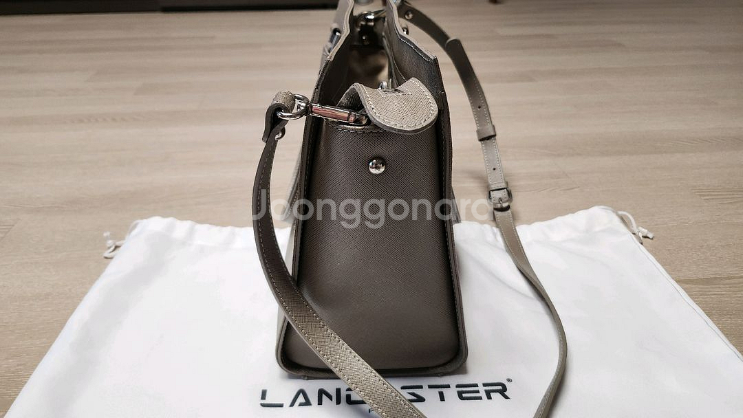 랑카스터 소가죽 숄더백 (보증서 포함)--3