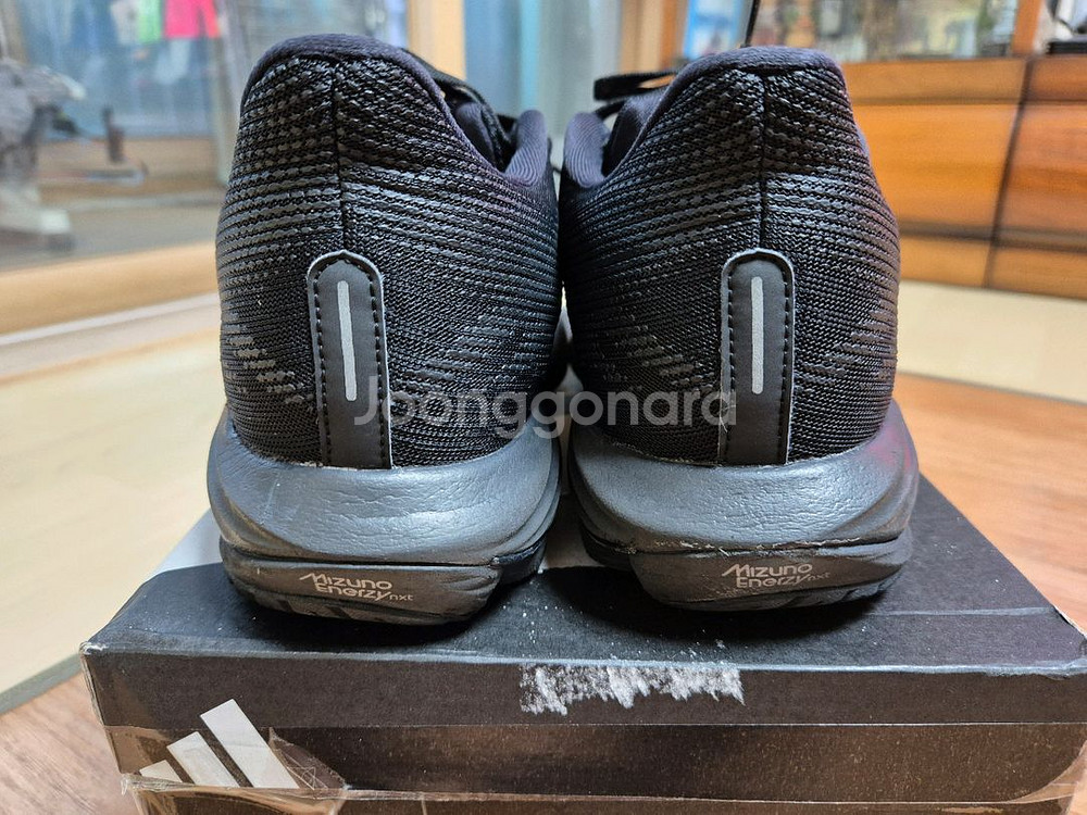 미즈노 웨이브 라이더 28 올블랙--1