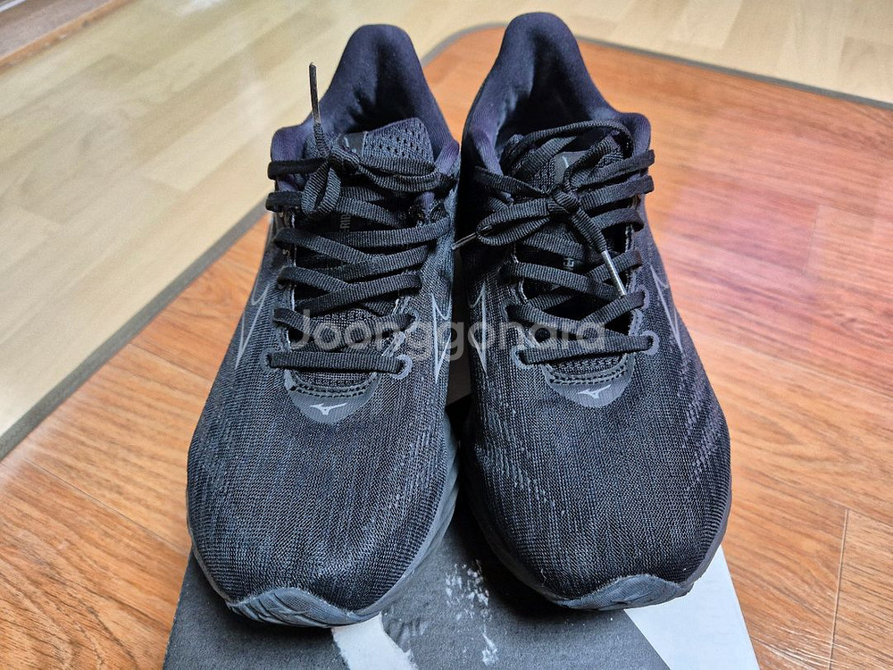 미즈노 웨이브 라이더 28 올블랙--4