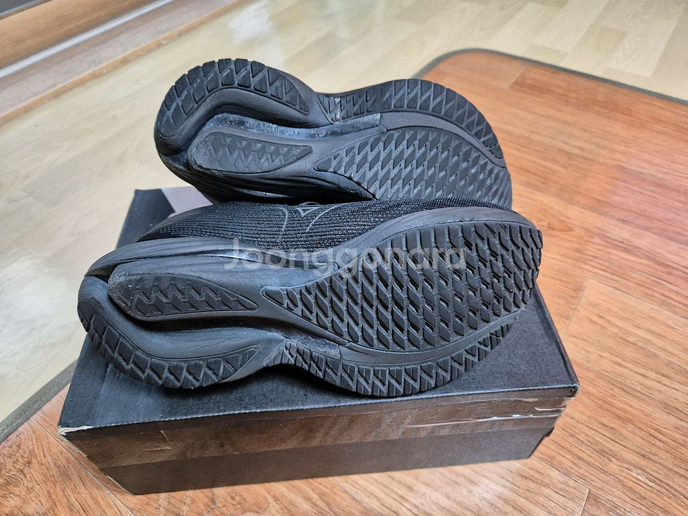 미즈노 웨이브 라이더 28 올블랙--6