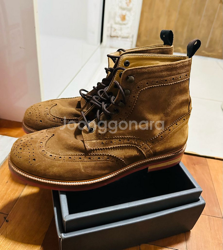 컬러콜라(COLORCOLLA) 스웨이드 윙팁 부츠(워커)--2