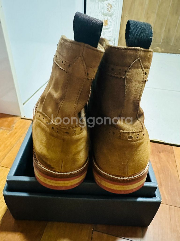 컬러콜라(COLORCOLLA) 스웨이드 윙팁 부츠(워커)--3