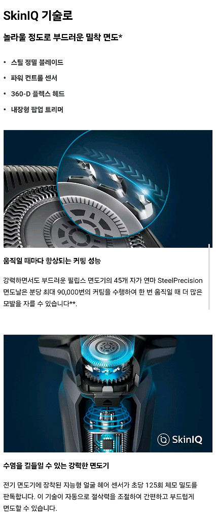 필립스 무선 전기면도기 (S5587)--1