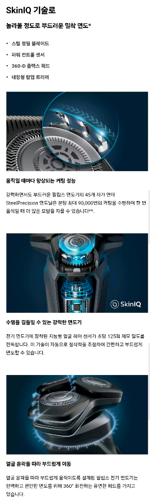 필립스 무선 전기면도기 (S5587)--2