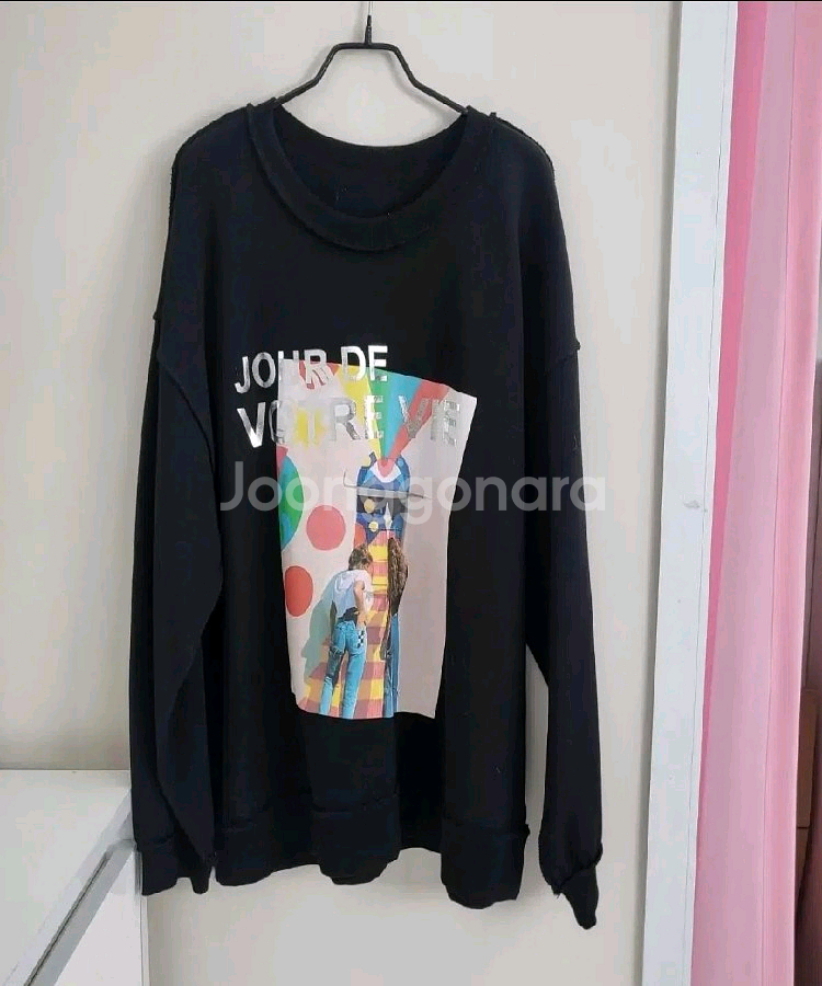 프린팅 루즈핏 맨투맨, 오버핏 감성티 데일리룩ㅡ무배--7