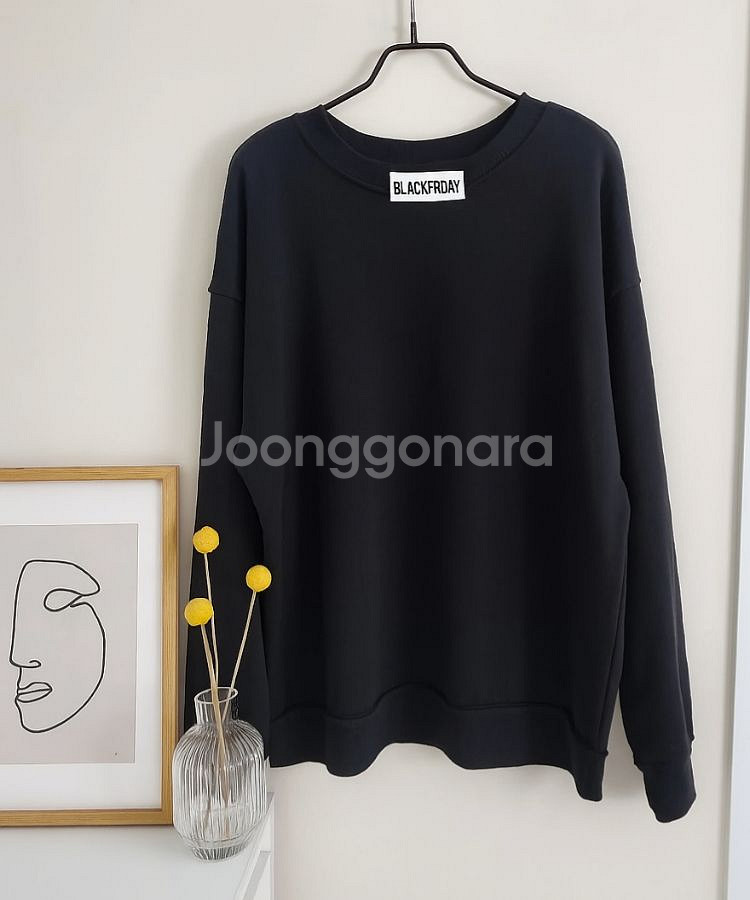 프린팅 루즈핏 맨투맨, 오버핏 감성티 데일리룩ㅡ무배--8