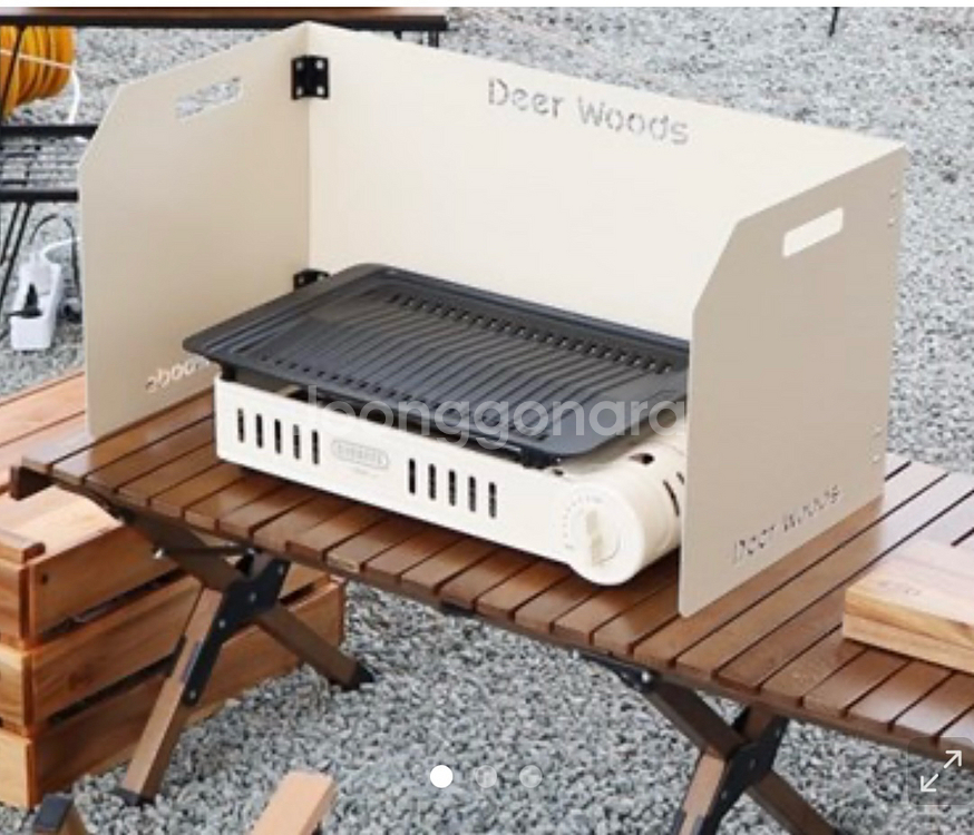 박스채새상품 Deer Woods 캠핑 버너 바람막이 L--0