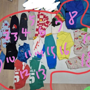 유아 아동 키즈 등원옷 놀이터옷 문센옷 18벌 100~110일괄
