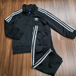 아디다스 아기 트레이닝복 세트 24m (블랙, 네이비)