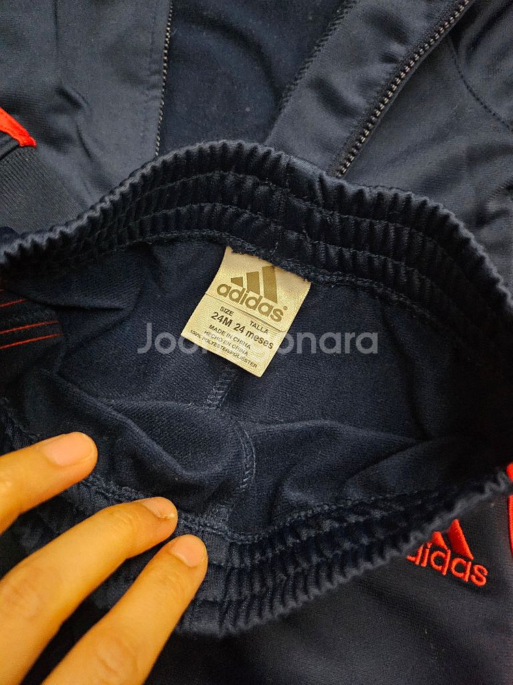 아디다스 아기 트레이닝복 세트 24m (블랙, 네이비)--7