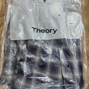 띠어리 플란넬 체크 스탠다드핏 셔츠 95 XS 새제품