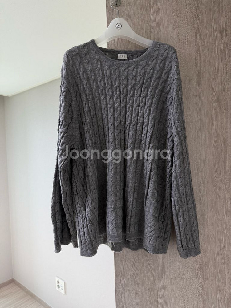 시에 SIE 헤이브 루즈 니트 그레이--0