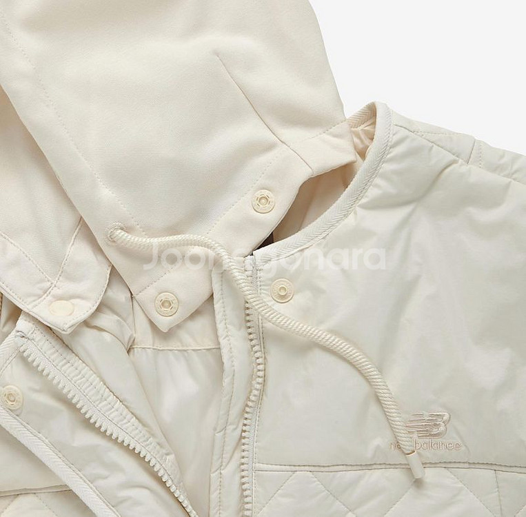 뉴발란스 퀼팅 후드 집업 자켓 M 새제품--2