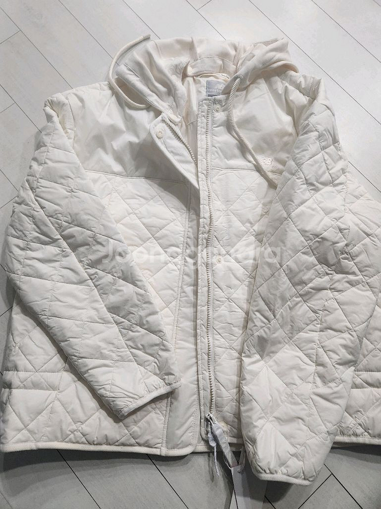 뉴발란스 퀼팅 후드 집업 자켓 M 새제품--3