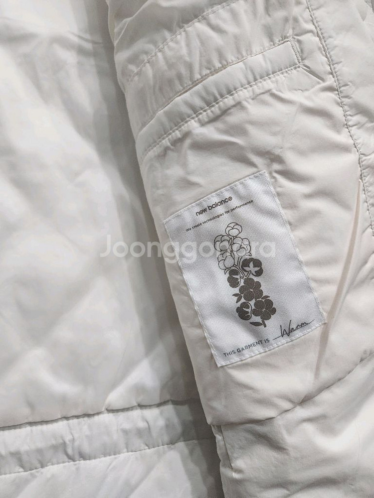 뉴발란스 퀼팅 후드 집업 자켓 M 새제품--5