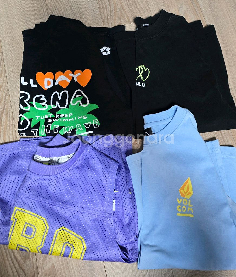 히로 130 반팔티 티셔츠 일괄--0