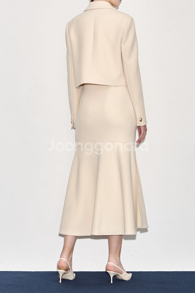 타임 울 블렌드 부클 크롭자켓55 랑방 마인 더캐시미어--1