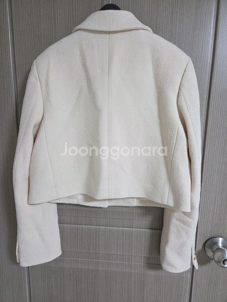 타임 울 블렌드 부클 크롭자켓55 랑방 마인 더캐시미어--5