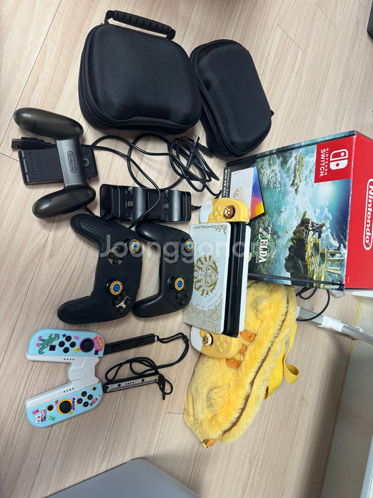 닌텐도 스위치 젤다 에디션 OLED 512 게임기 세트--0