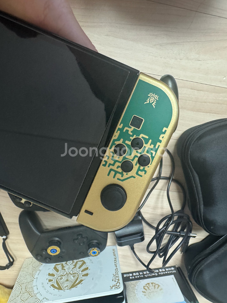 닌텐도 스위치 젤다 에디션 OLED 512 게임기 세트--2