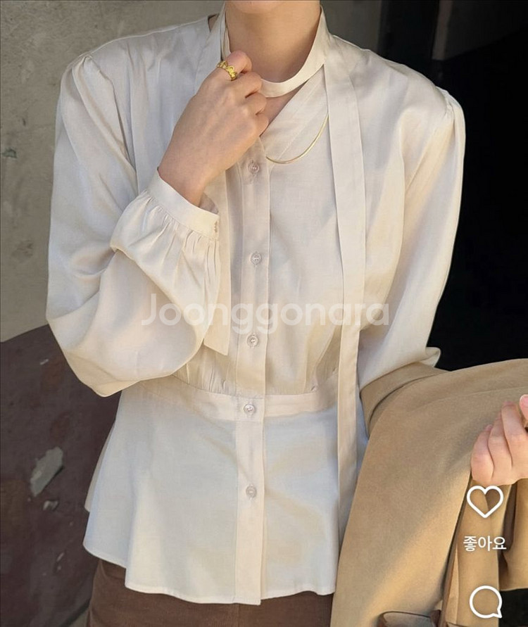 SO IR 타이 블라우스--1