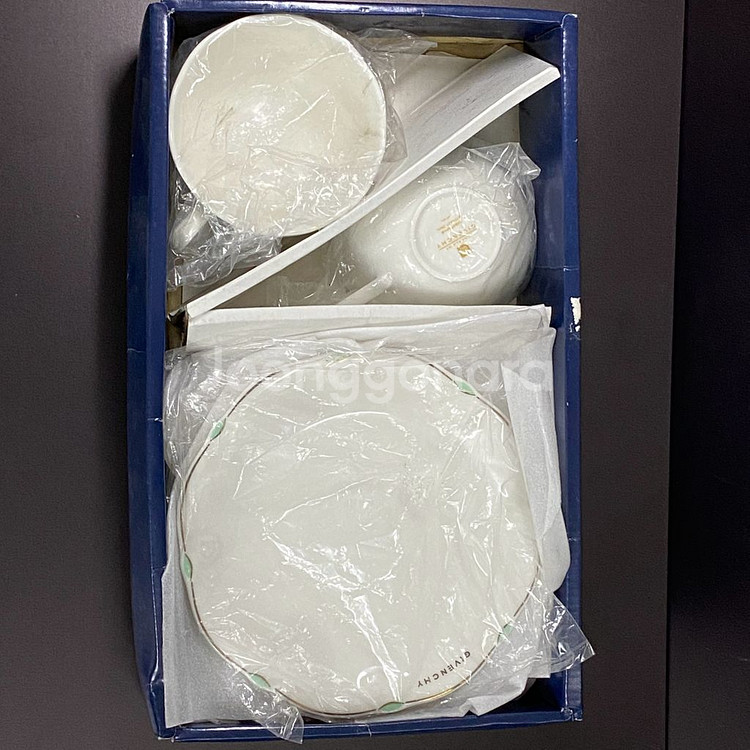 일본 빈티지 지방시 찻잔2개 + 접시4개 세트--6