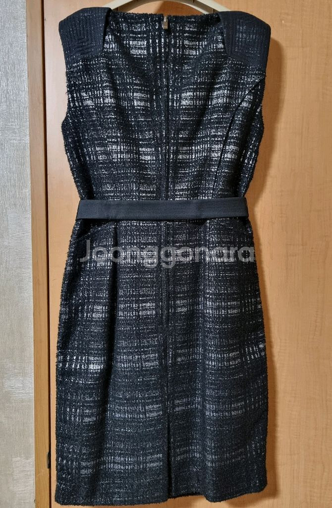 정품 Hanii Y H라인 트위드 원피스, 55/마른 66 (상태최상)--2