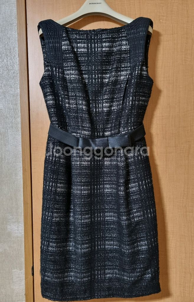 정품 Hanii Y H라인 트위드 원피스, 55/마른 66 (상태최상)--0