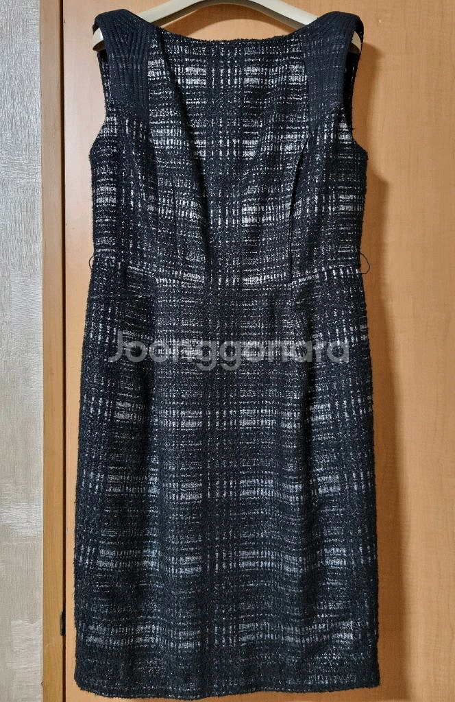 정품 Hanii Y H라인 트위드 원피스, 55/마른 66 (상태최상)--4