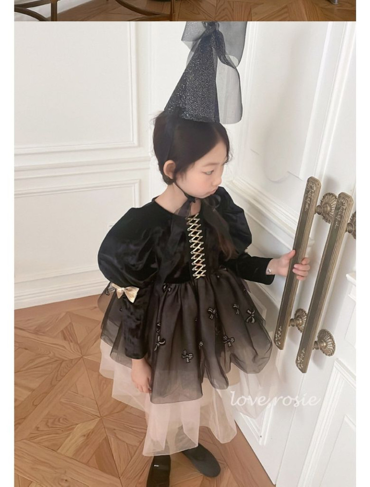 봄가을 L 120호 9호 러브로지 할로윈 생일 드레스--1