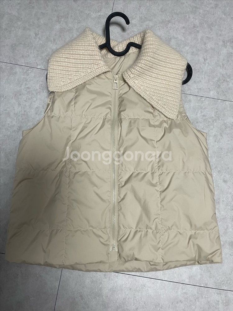 김아홉 니트 덕다운 패딩조끼, 코듀로이 팬츠--7