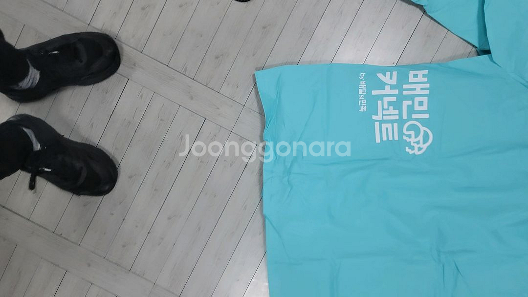 배달의 민족 커넥트 우비 상하의 세트입니다--3