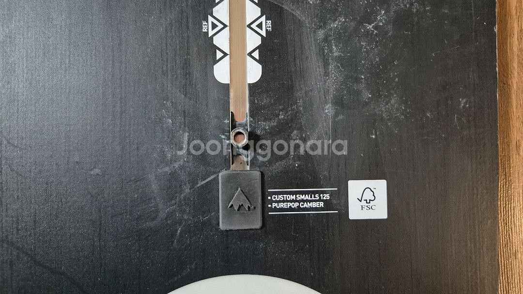 버튼 커스텀 스노우보드 데크 125cm--3