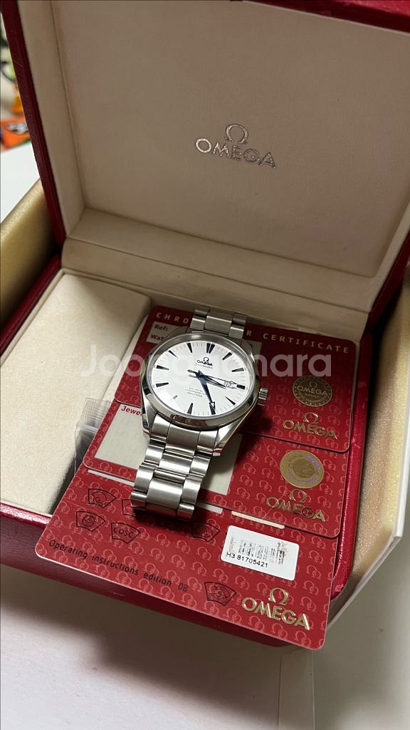 오메가 씨마스터 아쿠아테라 구구형 블루핸즈 41mm--0