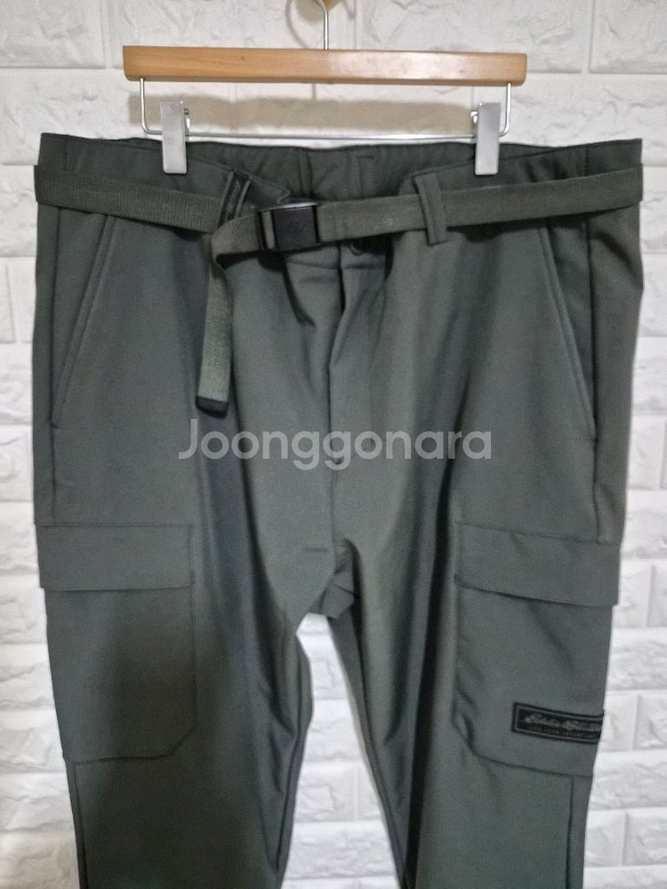 에디바우어 기모 스판 카고 바지 38 새상품급 등산 낚시 노스페이스 아디다스 밀리터리 나이키 작업복--1