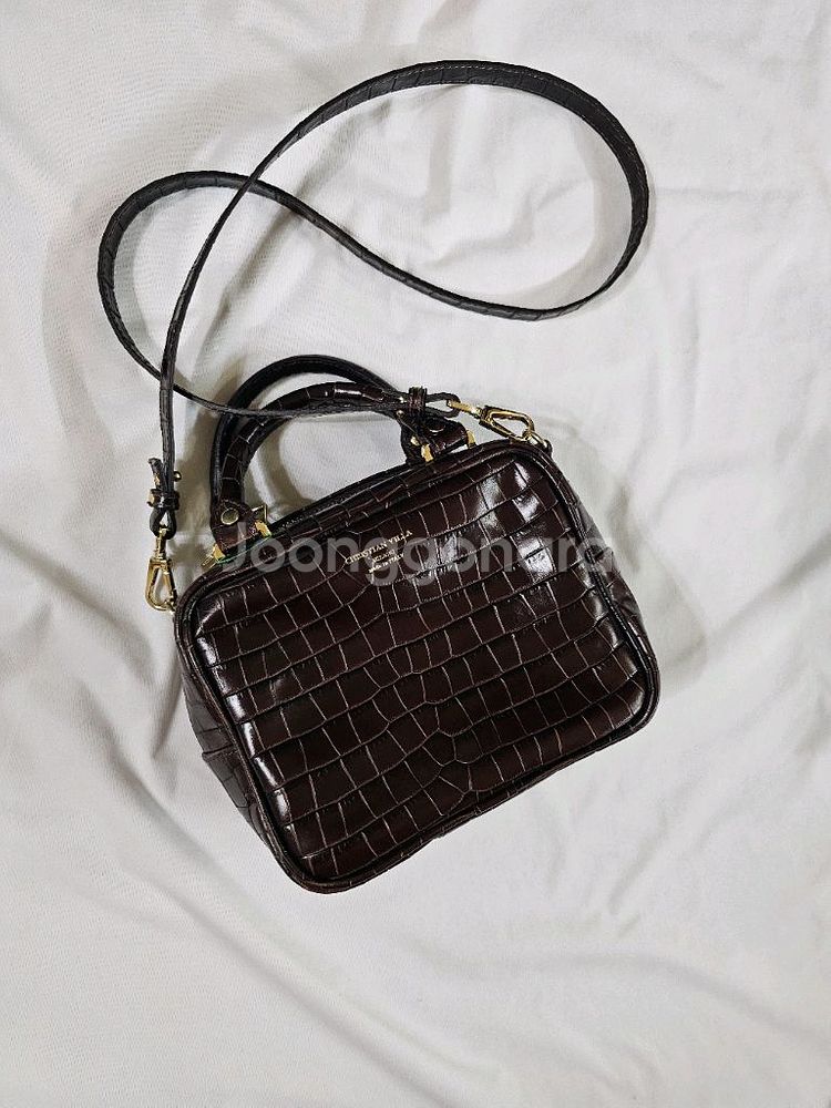 이태리 소가죽 크록 패턴 미니 토트백 크로스백 가방--2
