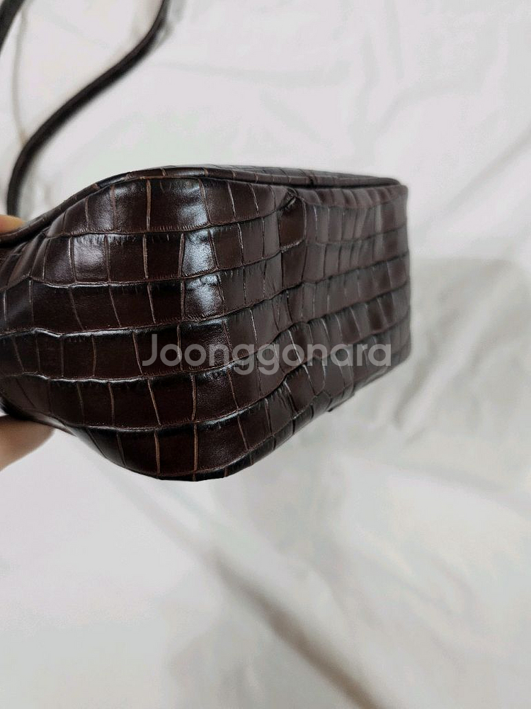 이태리 소가죽 크록 패턴 미니 토트백 크로스백 가방--4