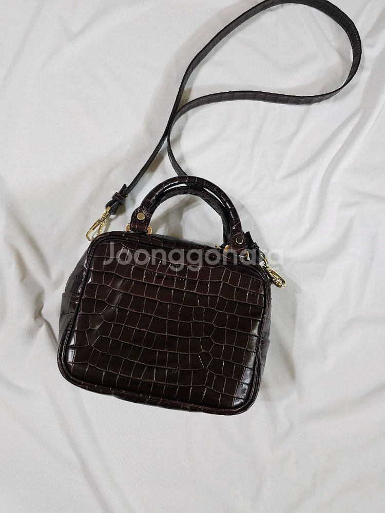 이태리 소가죽 크록 패턴 미니 토트백 크로스백 가방--6