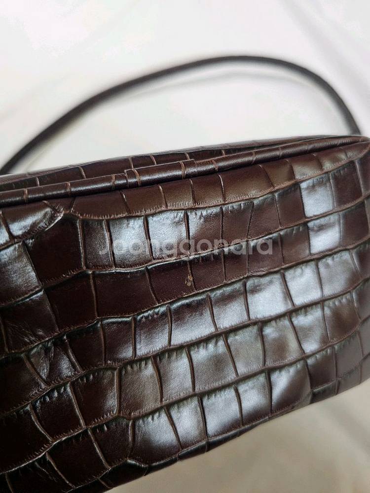 이태리 소가죽 크록 패턴 미니 토트백 크로스백 가방--7