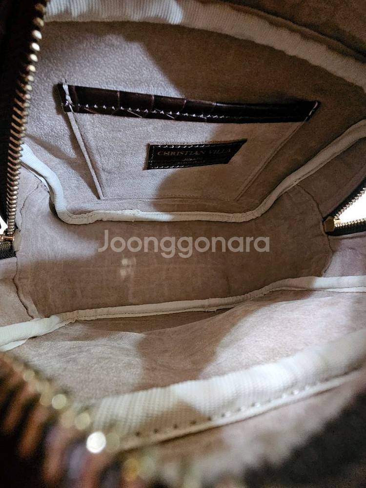 이태리 소가죽 크록 패턴 미니 토트백 크로스백 가방--9