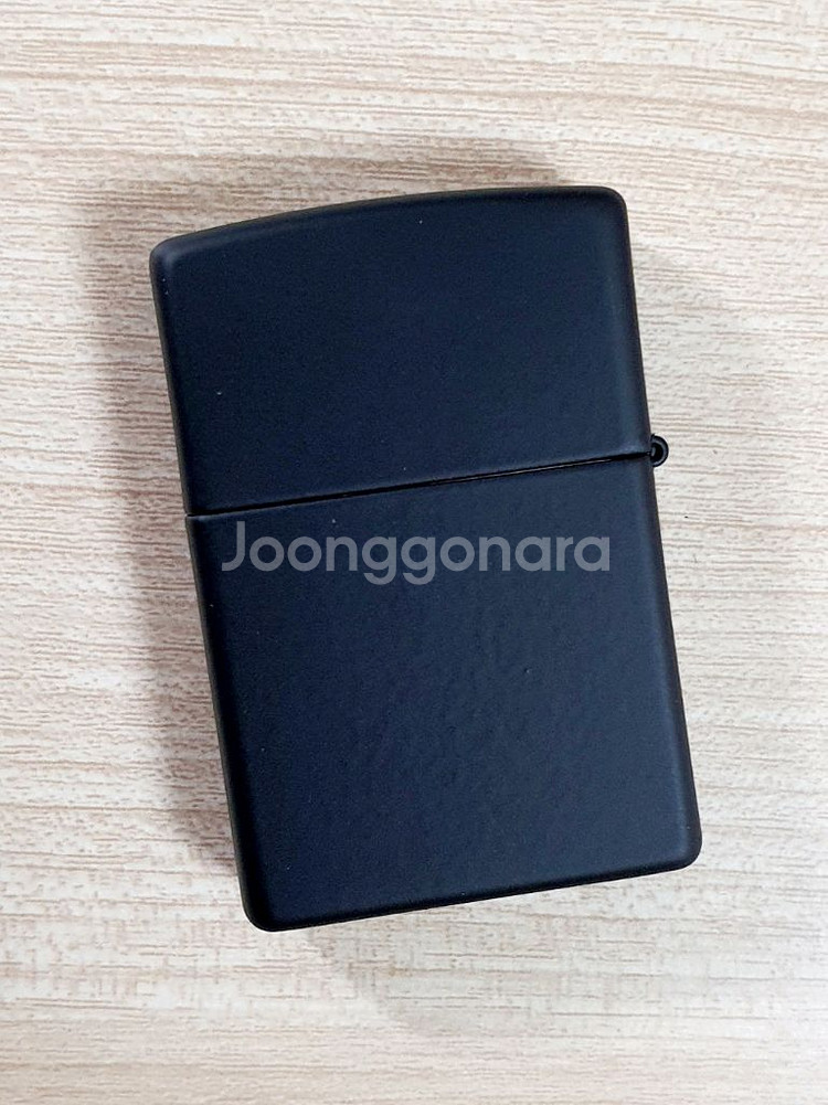지포 정품 레귤러 블랙 매트 라이터 - G038--0