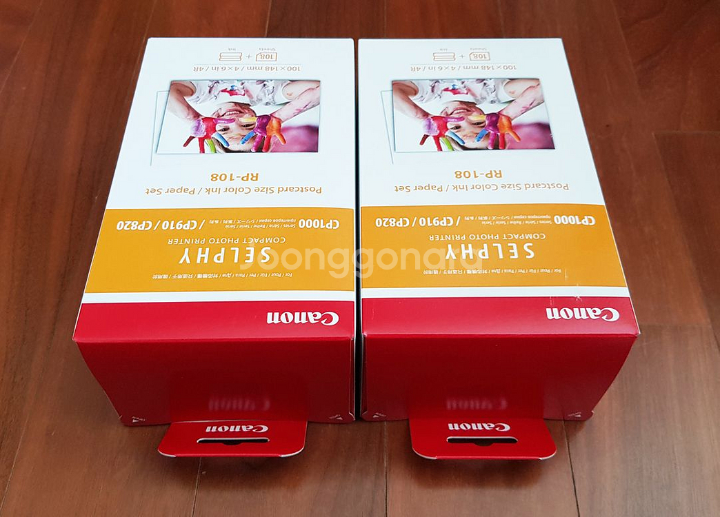 캐논 RP-108 셀피 인화지 2개--1