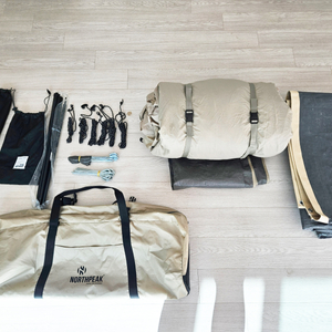 노스피크 에어리빙쉘터 올리브샌드 + 전용 그라운드시트(미래산업)