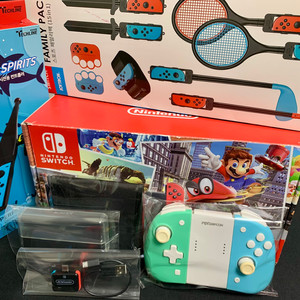 구형 닌텐도 스위치 박스 세트 + 악세사리 판매(택포)
