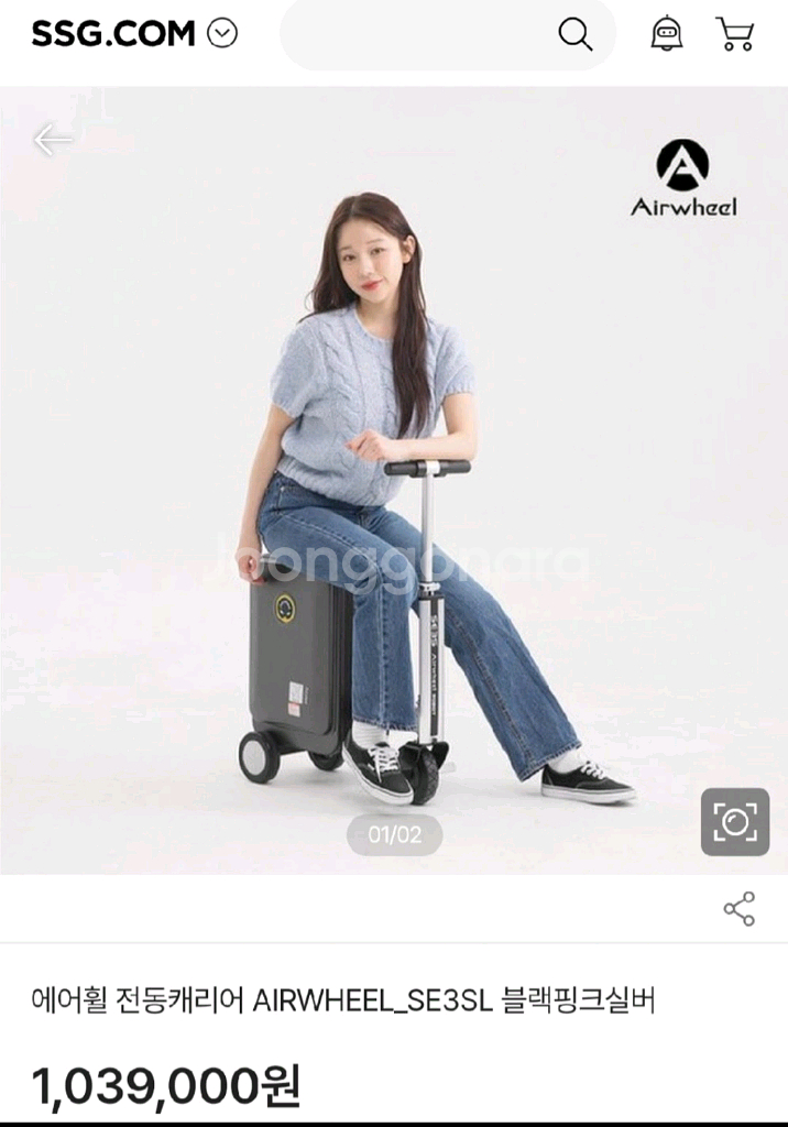 에어휠 전동 캐리어 SE3SL--1