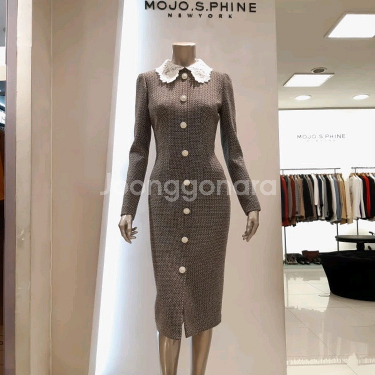 모조에스핀> 레이스카라 트위드 롱원피스(699천원)--8