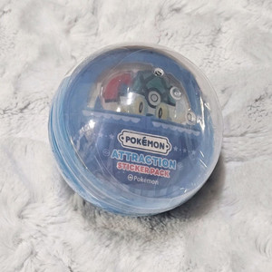 포켓몬스터 포켓몬 롯데월드 어트랙션 스티커 세트 블루