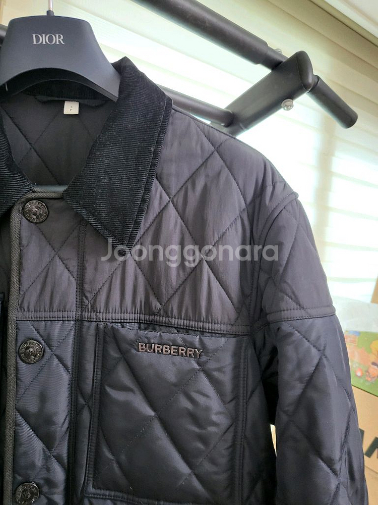 21FW 버버리 체크 퀼팅 자켓 s--1